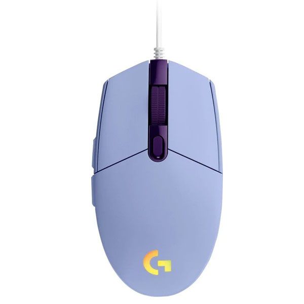 Logitech G102 LIGHTSYNC - herná myš, USB - fialová