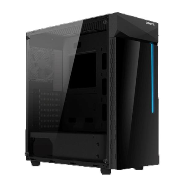 E-shop Gigabyte GB-C200G, MidiTower PC skrinka, čierna, Sklo, mATX, iTX, ATX GB-C200G