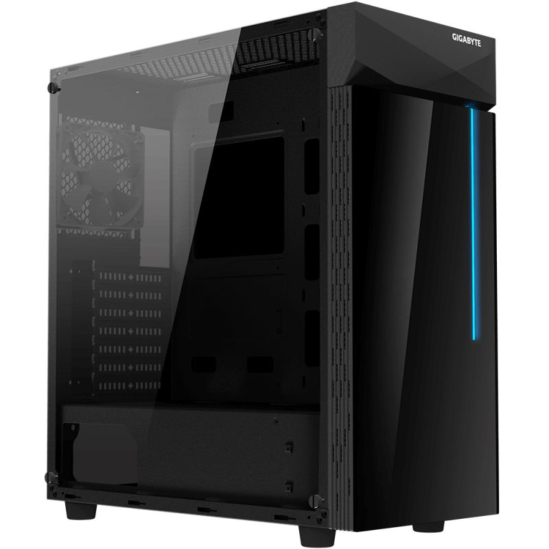 Gigabyte case C200 GLASS, ATX, Mid Tower, black GB-C200G