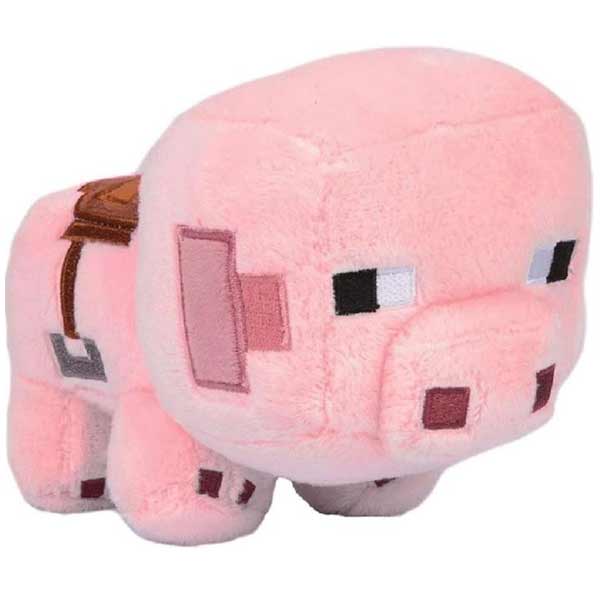 Plyšák Happy Explorer Saddled Pig (Minecraft)