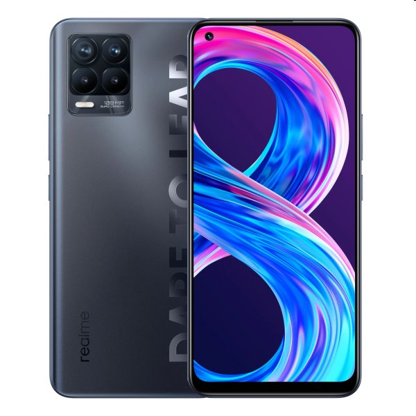 Realme 8 Pro, 8/128GB, Infinite Black, Trieda B - použité, záruka 12 mesiacov