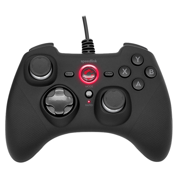 Speedlink Rait Gamepad pre PC/PS3/Switch/OLED, rubber-black