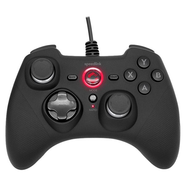 Speedlink Rait Gamepad pre PCPS3SwitchOLED, rubber-black SL-650010-BK