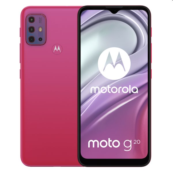 Motorola Moto G20, 4/64GB, Flamingo Pink, nový tovar, neotvorené balenie