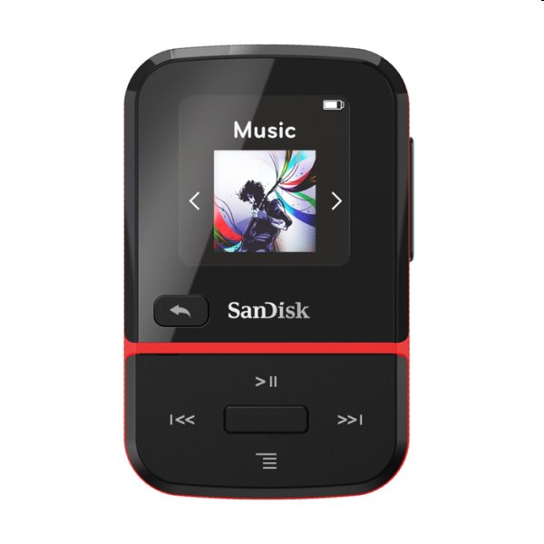 Prehrávač SanDisk MP3 Clip Sport Go 16 GB, červený Prehrávač SanDisk MP3 Clip Sport Go 16 GB, červený