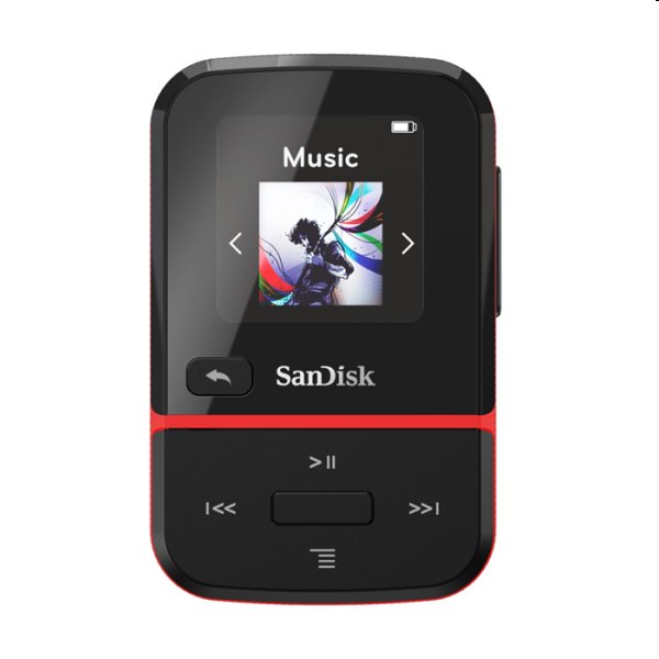 Prehrávač SanDisk MP3 Clip Sport Go 16 GB, červený