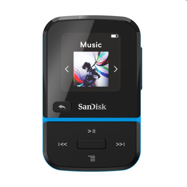 Prehrávač SanDisk MP3 Clip Sport Go 16 GB, modrý