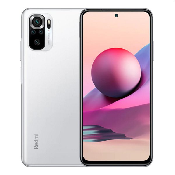 Xiaomi Redmi Note 10S, 6/128GB, Pebble White, nový tovar, neotvorené balenie