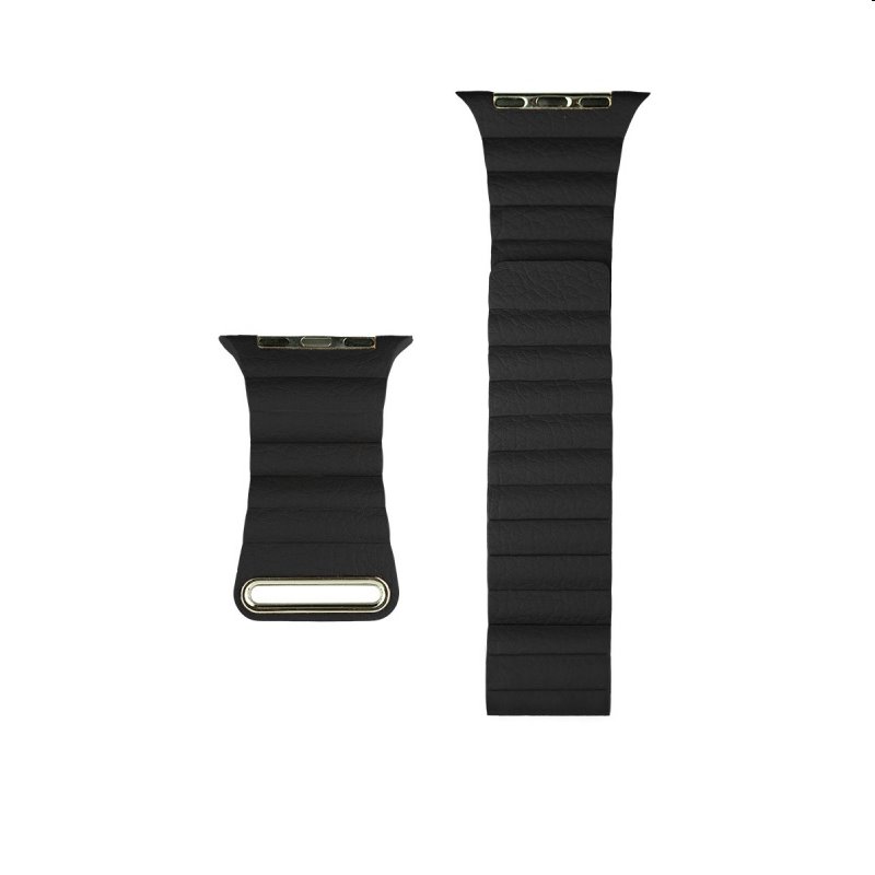 E-shop Kožený remienok COTEetCI Back Loop pre Apple Watch 384041mm, black WH5205-BK