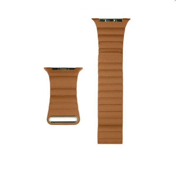 Kožený remienok COTEetCI Leather Back Loop pre Apple Watch 42/44/45mm, saddle brown