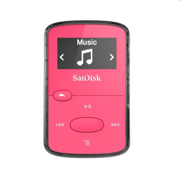 Prehrávač SanDisk MP3 Clip Jam 8 GB MP3, ružový SDMX26-008G-E46P