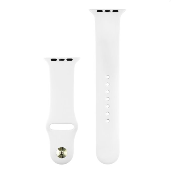Silikónový remienok COTEetCI pre Apple Watch 38/40/41mm, biely