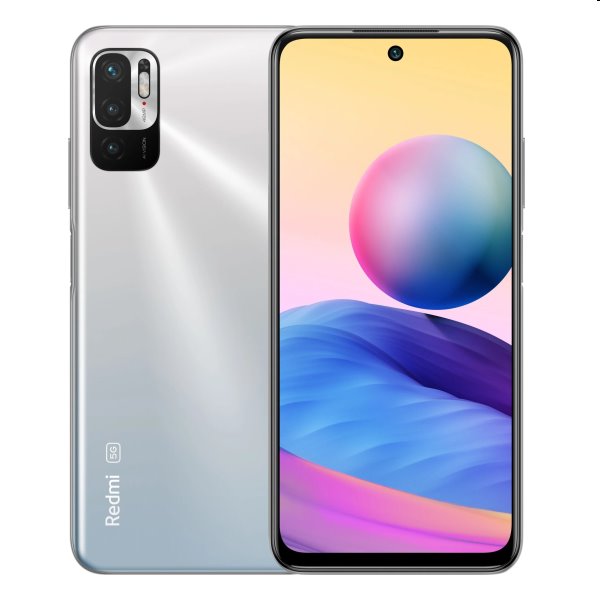 Xiaomi Redmi Note 10 5G, 4/64GB, Chrome Silver, nový tovar, neotvorené balenie