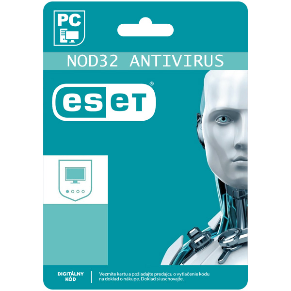 ESET NOD32 Antivirus pre 1 počítač na 12 mesiacov SK (elektronická licencia)