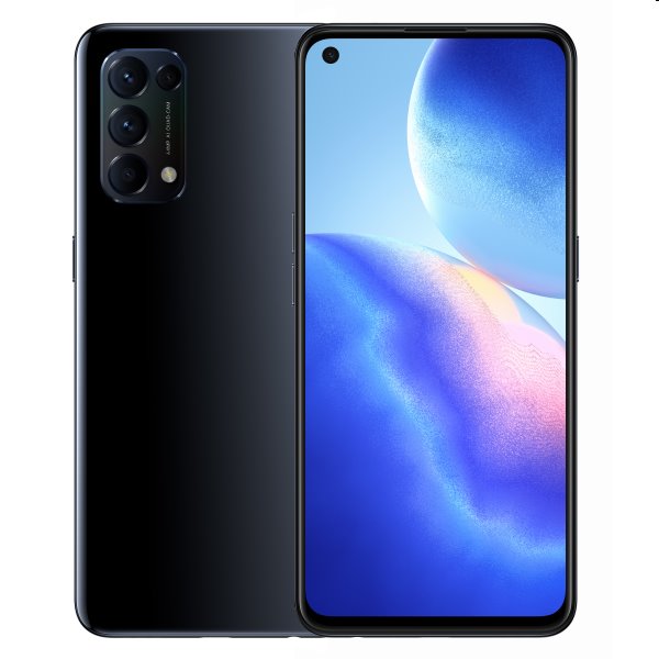 Oppo Reno5 5G, 8/128GB, Starry Black, nový tovar, neotvorené balenie