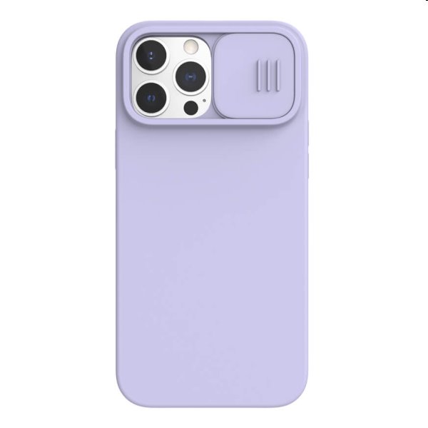 Nillkin CamShield Silky Magnetic zadný silikonový kryt pre iPhone 13 Pro Max, fialové