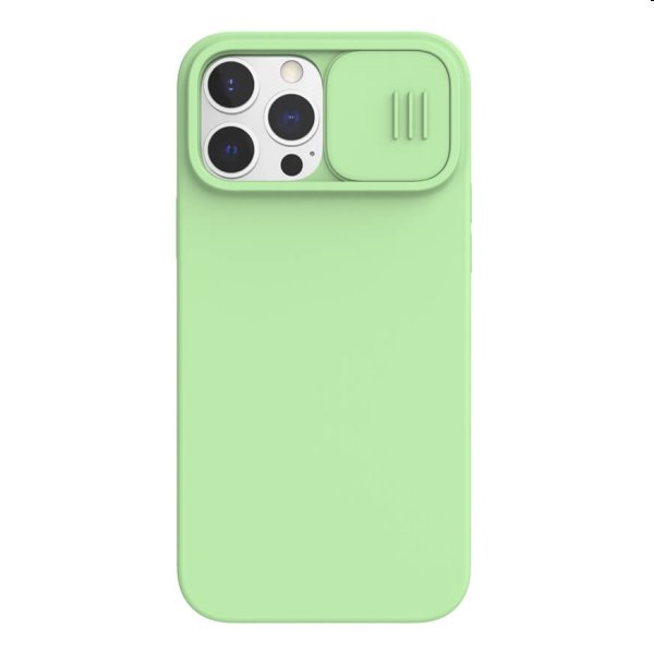 Nillkin CamShield Silky Magnetic zadný silikonový kryt pre iPhone 13 Pro Max, zelené