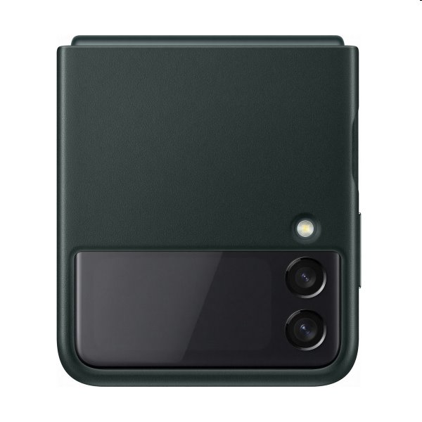 Puzdro Leather Cover pre Samsung Galaxy Z Flip3, green