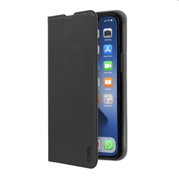 Knižkové puzdro SBS Book Wallet Lite pre iPhone 13 Pro, čierna