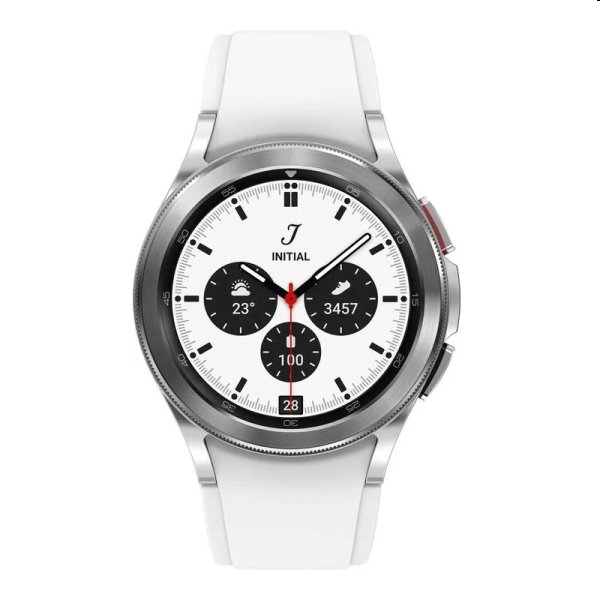 Samsung Galaxy Watch4 Classic, 42mm, strieborná, Trieda A - použité, záruka 12 mesiacov