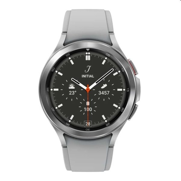 Samsung Galaxy Watch4 Classic, 46mm, strieborná, rozbalené balenie