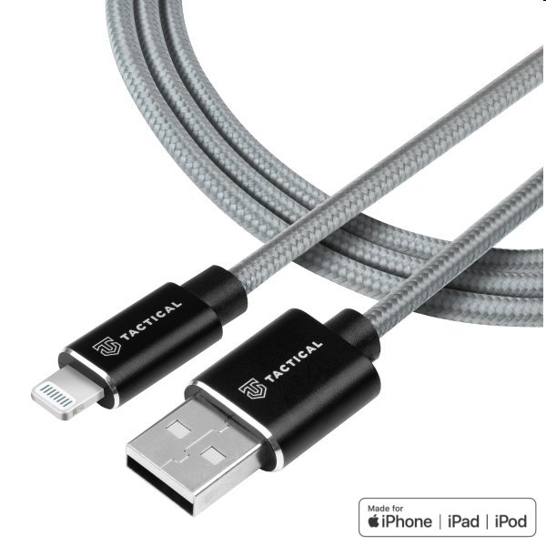 Tactical kevlarový USB-A/Lightning MFI kábel, 0.3m 57983104171