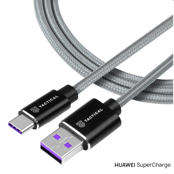 Tactical kevlarový USB-AUSB-C kábel s podporou Huawei SuperCharge, 1m 57983104177