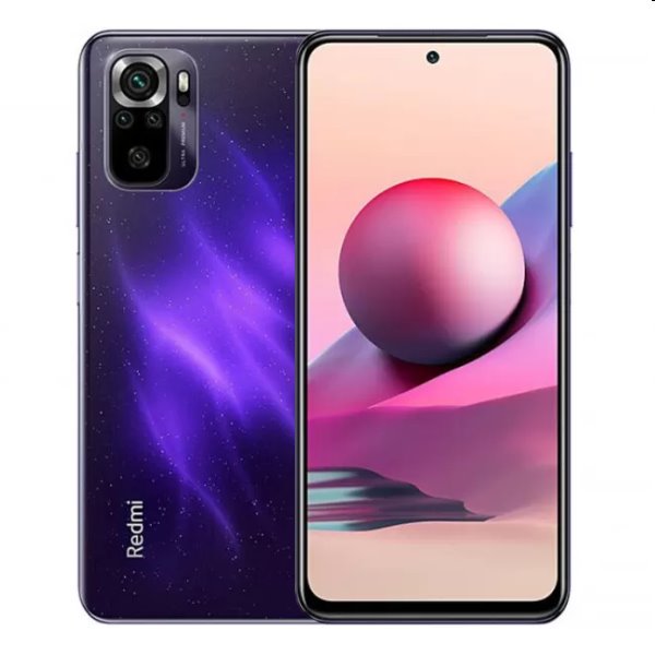 Xiaomi Redmi Note 10S, 6/128GB, Starlight Purple, Trieda B - použité, záruka 12 mesiacov