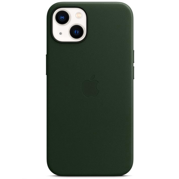 Apple iPhone 13 Leather Case with MagSafe, sequoia green MM173ZM/A