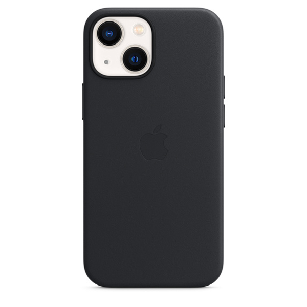 Apple iPhone 13 mini Leather Case with MagSafe, midnight