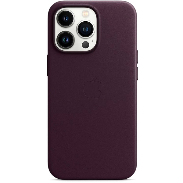 Apple iPhone 13 Pro Leather Case with MagSafe, dark cherry