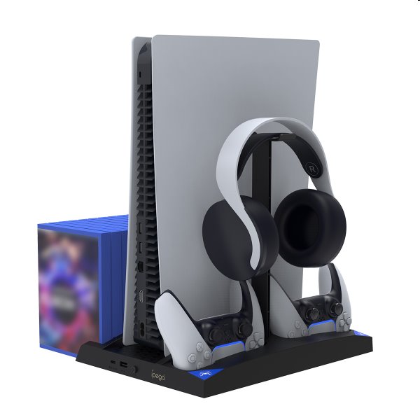 Dokovacia stanica iPega P5013 pre PlayStation 5, Dualsense a Pulse 3D - OPENBOX (Rozbalený tovar s plnou zárukou)