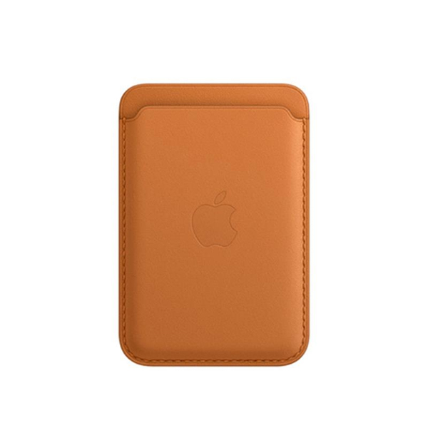 Kožená peňaženka Apple pre iPhone s MagSafe, zlato-hnedá