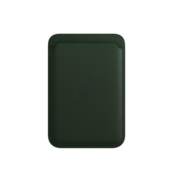 iPhone Leather Wallet with MagSafe, sequoia green