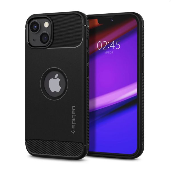 Zadný kryt Spigen Rugged Armor pre Apple iPhone 13 mini, čierna