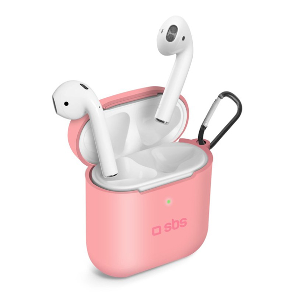 SBS- Silikónové puzdro pre Apple AirPods 1/2, ružové SBS- Silikónové puzdro pre Apple AirPods 1/2, ružové