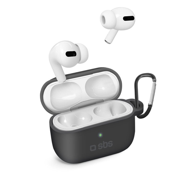 SBS Silikónové puzdro pre Apple AirPods Pro, čierne