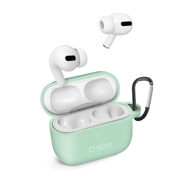 SBS Silikónové puzdro pre Apple AirPods Pro, svetlo zelené