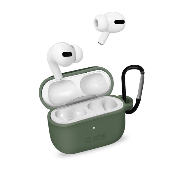 SBS Silikónové puzdro pre Apple AirPods Pro, zelené