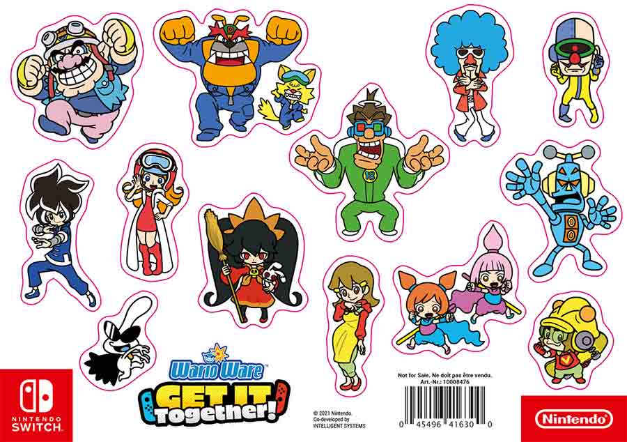 Darček - WarioWare: Get It Together! nálepky v cene 4,99 €
