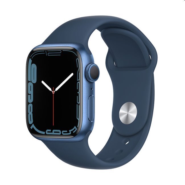 Apple Watch Series 7 GPS (41mm), modrá, Trieda B - použité, záruka 12 mesiacov
