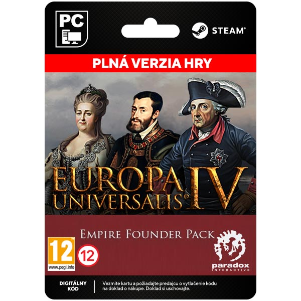 E-shop Europa Universalis 4: Empire Founder Pack [Steam]