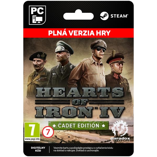 Hearts of Iron IV: Cadet Edition [Steam] - PlayGoSmart