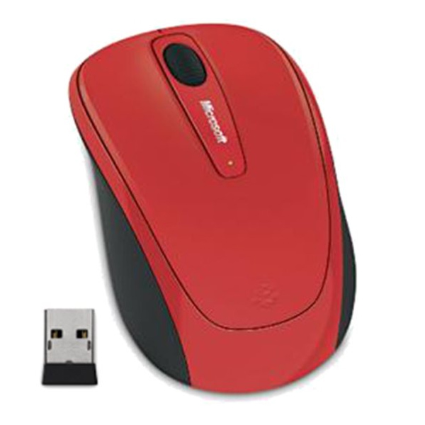 Microsoft Wireless Mobile Mouse 3500, flame red gloss GMF-00293