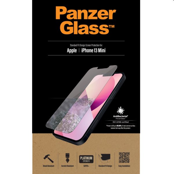 Ochranné sklo PanzerGlass Standard Fit AB pre Apple iPhone 13 mini, clear