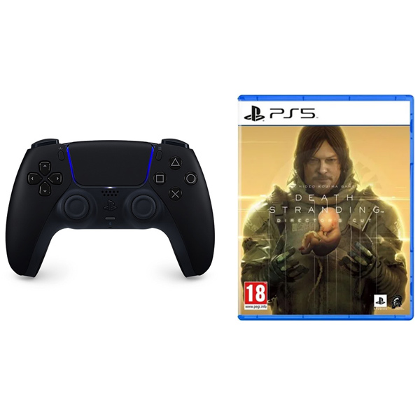 PlayStation 5 DualSense Wireless Controller, midnight black + Death Stranding (Director’s Cut) CZ CFI-ZCT1W