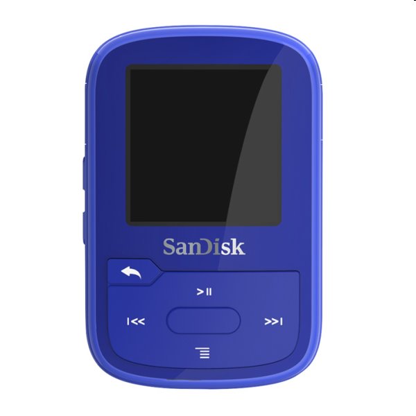 Prehrávač SanDisk MP3 Clip Sport Plus 32 GB, modrý