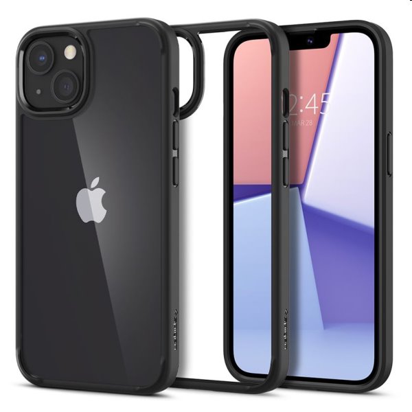 Zadný kryt Spigen Crystal Hybrid pre Apple iPhone 13, čierna