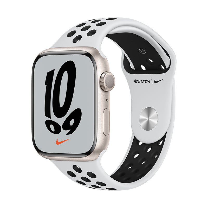Apple Watch Series 7 GPS, Nike (45mm), hviezdna biela, Trieda C - použité, záruka 12 mesiacov Apple Watch Series 7 GPS, Nike (45mm), hviezdna biela, Trieda C - použité, záruka 12 mesiacov