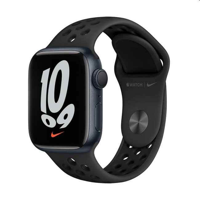 Apple Watch Series 7 GPS, Nike (45mm), polnočná, Trieda B - použité, záruka 12 mesiacov